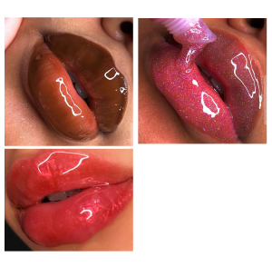 Vendor custom new heart shaped lip gloss tubes packaging plumping glossy nude gloss private label