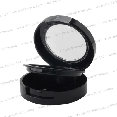 Winpack China Factory Cosmetic Round Compact Powder Case with Mirror Makeup Packing