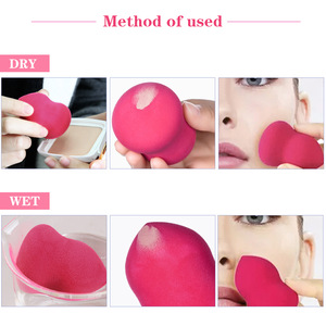 yaeshii Makeup Suppliers China Premium big size make up Beauty Sponge Blender 3D latex free Makeup Sponge