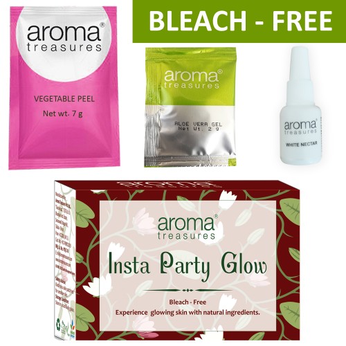 Aroma Treasures Insta Party Glow - Natural one time use [ Non Bleach ]