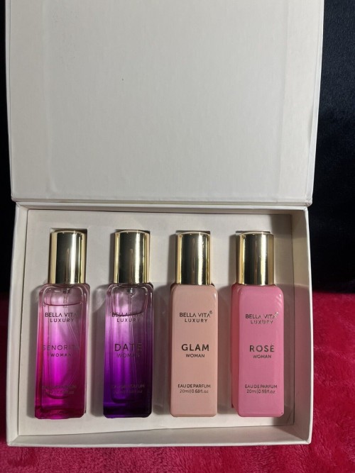 Bella Vita Organic Perfume Set for Women 4 Perfumes for Women Long Lasting Women's Perfume Sample