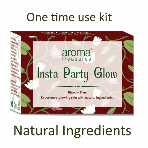 Aroma Treasures Insta Party Glow - Natural one time use [ Non Bleach ]