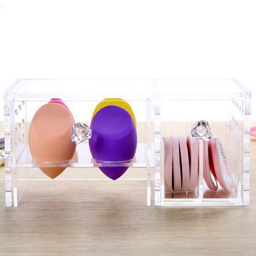 New Design Makeup Sponge Holder Packaging Acrylic Beauty Sponge Plastic Holder