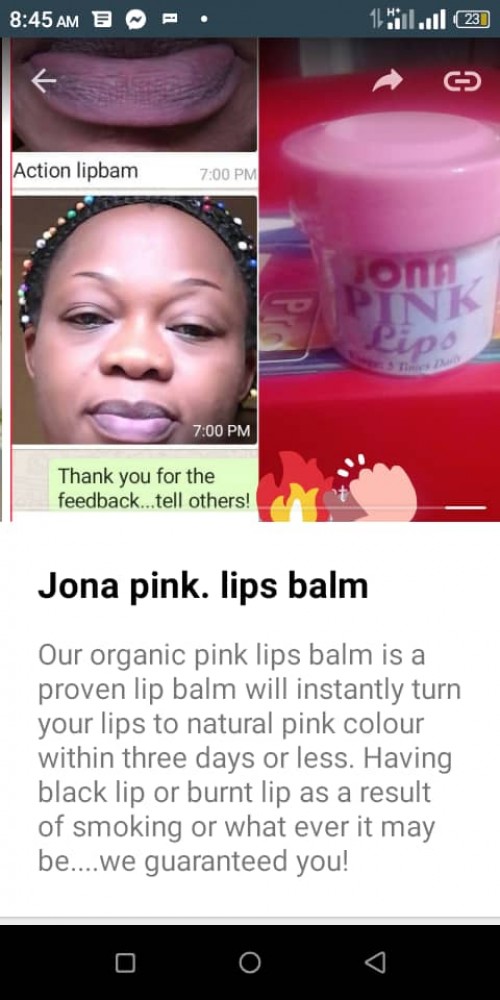 Jona Natural Pink lips balm