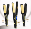 New hair straightener customized for hair salons, PTC titanium panel hair straightening clip for hair styling