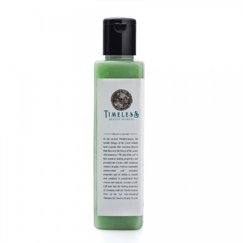 Timeless Beauty Secrets Organic Sulfate free, Paraben free, Silicone Free Anti Dandruff Shampoo(Vegan)