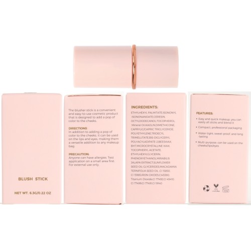 Blush is mostly used as blush cream or customized blush sticks