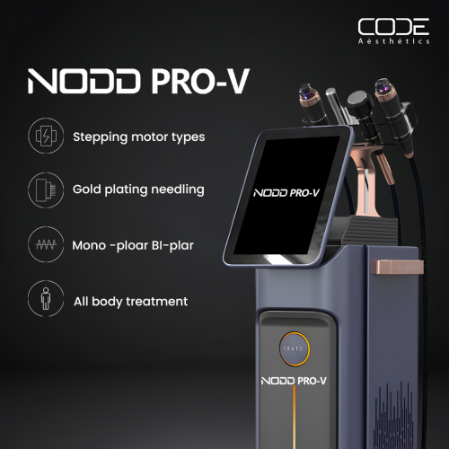 Nodd Pro V RF Microneedling Machine Fractional Radio Frequency | Skin Rejuvenation Acne Scar Removal Device | Adjustable Needle Depth