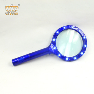 12 leds light high quality plastic precision magnifying lamp