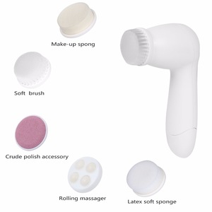 5 in 1 Electric Facial Cleansing Brush Massager Personal Care Appliance Blackhead Acne Powered Devices Brush AE-805C