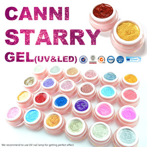#51203a CANNI Nail Art Beauty Factory UV LED soak off manicure nail supply Color Gel 10ML Starry Glitter Gel