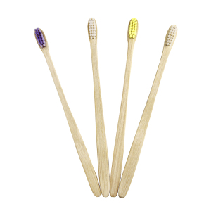 Beauty thin handle color charcoal bristle bpa free custom packing box bamboo-toothbrush