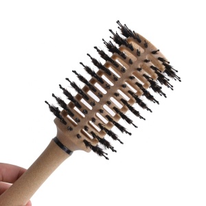 Coconut fiber brush hair biodegradable boar bristle hair brush