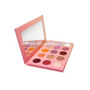 Cosmetic makeup 15 color wholesale glitter eyeshadow palette print your private label