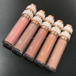 custom logo high quality mini glossy nude clear shimmer vegan lip gloss pigment organic glitter lipgloss private label