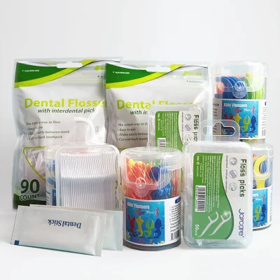 Customized Dental Picks Premium Dental Floss Stick Disposable Dental Floss Pick