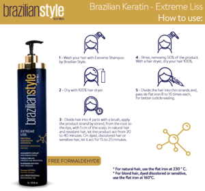 Extreme Liss Best Professional Use Brazilian Keratin Hair Shampoo & Liss