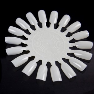 False Nail Tips Display 10Pcs/Pack Natural Nail Color Chart