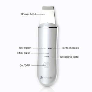 high quality portable ems sonic ion skin care devices deep pore clean peeling machine ultrasonic skin scrubber professional