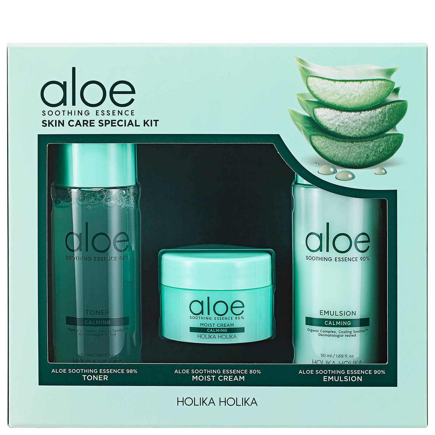 (Holika Holika) Aloe Soothing Essence Skincare Special Kit LF