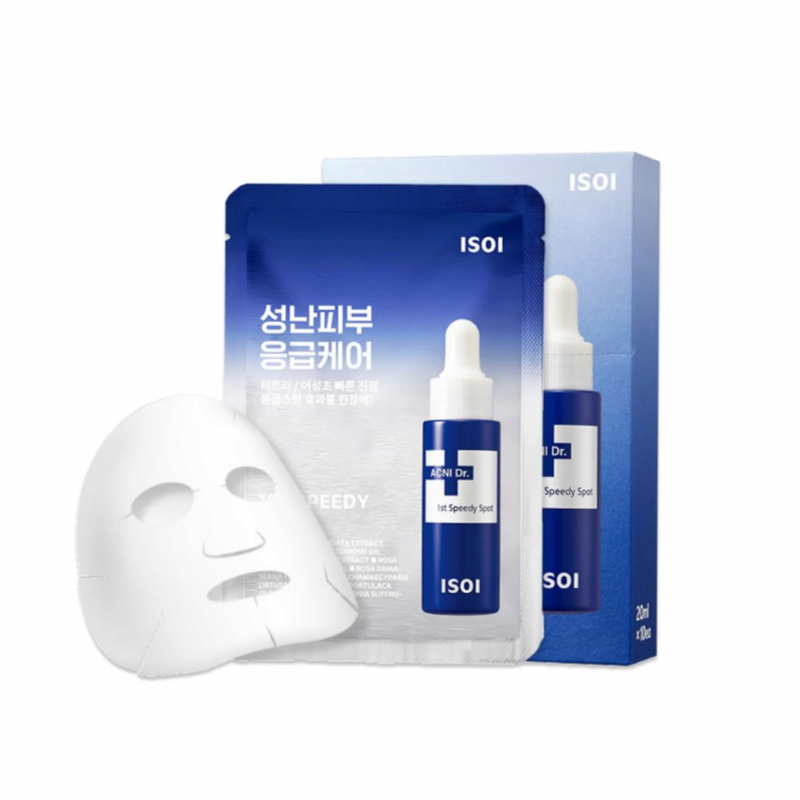 ISOI ACNI Dr. 1st Speedy Mask  Hypoallergenic &amp; Moisturizing Mask for Sensitive Skin