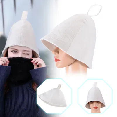 Manufacturer Custom Top Quality Wool Sauna Hat for Russia Bath and Sauna Hat