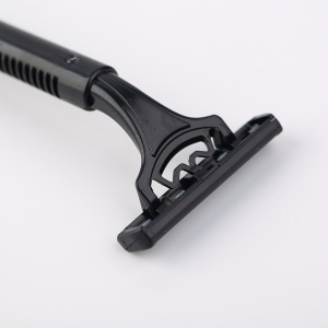 Mens plastic double blade safety disposable shaving razor