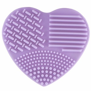 New design Heart Shape Silicone Cosmetic Makeup Brush Egg Cleaner