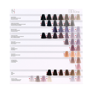 Organic hair color chart for color displaying