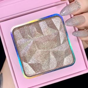 Private Label Brand Pink Shell Highlight Bronze DIY No Logo Custom Highlight Palette