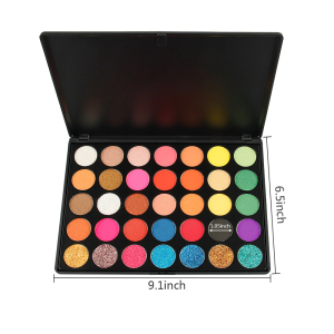 Private Label Make Up Cosmetics OEM  brand wholesale makeup Pressed Glitter 35 colors Eyeshadow