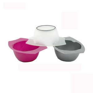 Salon plastic hair dyeing bowl with brush / hair mixing tinting coloring bowl