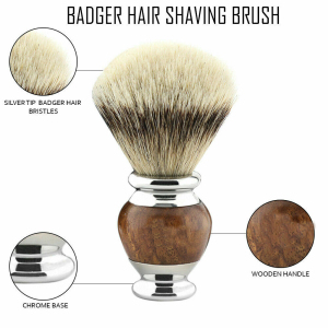 Stunning Silver tip Badger Shaving Brush Hand-Crafted Mens Grooming