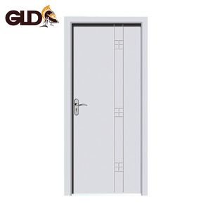 Supply in china white color interior wpc door with door frame