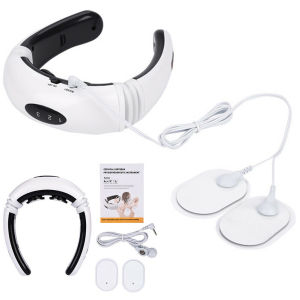 Trending 2020 new portable electric neck massager pain relief care cervical massager wireless intelligent neck massager