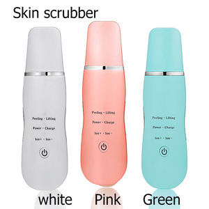 ULTRASONIC EMS GALVANIC FACIAL SKIN CLEANER SKIN SCRUBBER  Rechargeable EMS ultrasonic skin scrubber