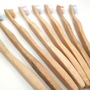 Wave handle 100% Biodegradable Mao Bamboo smooth Nylon Bamboo charcoal bristle bamboo toothbrush