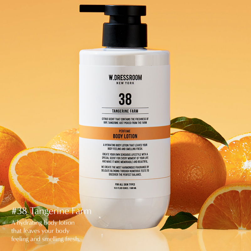 (W.DRESSROOM) Jojoba OilPerfume Body Lotion [No.38 Tangerine Farm] 500ml
