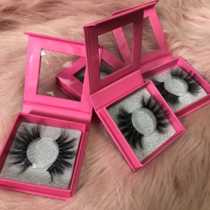 Wholesale high quality private label 3D 4D 5D mink false eyelashes with custom eyelash packaging makeup