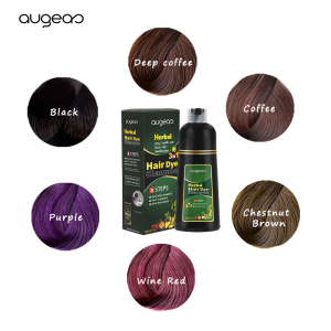 Wholesale MEIDU Brands Ammonia Free Manufacturer Private Label Dark Brown Natural Black Hair Color Shampoo in Hair Dye