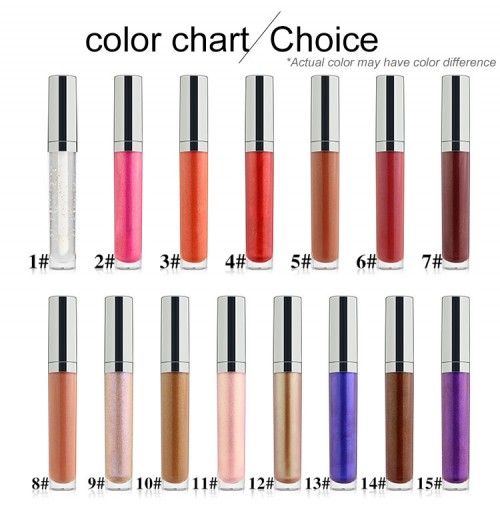 Wholesale custom your logo vegan glitter shiny private label lipgloss