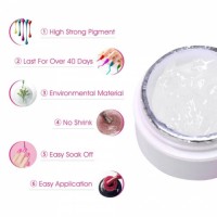 Custom Private Label UV Nail Tip Glue Gel Fake Nail Glue For Press On Nails