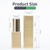 5.2ML Pocket Square Design Gold Color Oxidizing Aluminum Alloy Lipstick Tube With Heavy Magnetic Cover