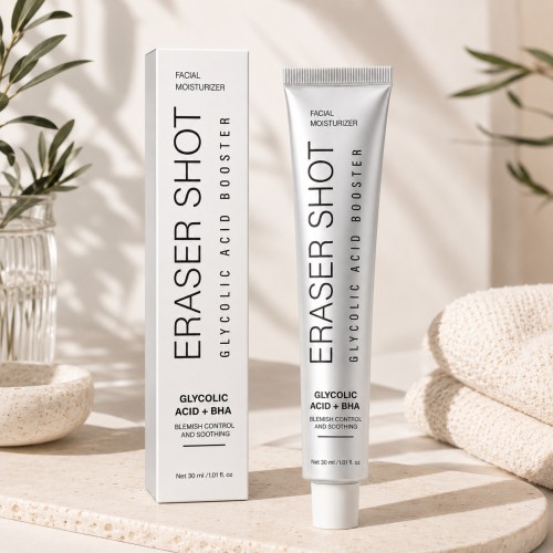 Eraser Shot Niacinamide Glycolic Acid BHA Booster Serum High Facial Moisturizer Blemish Control Dark Spot Brightening Skin Care