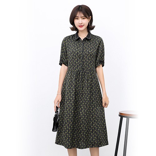 FUKESI2020 Summer women's dress Lady dress Mother dress imitation silk silk dress