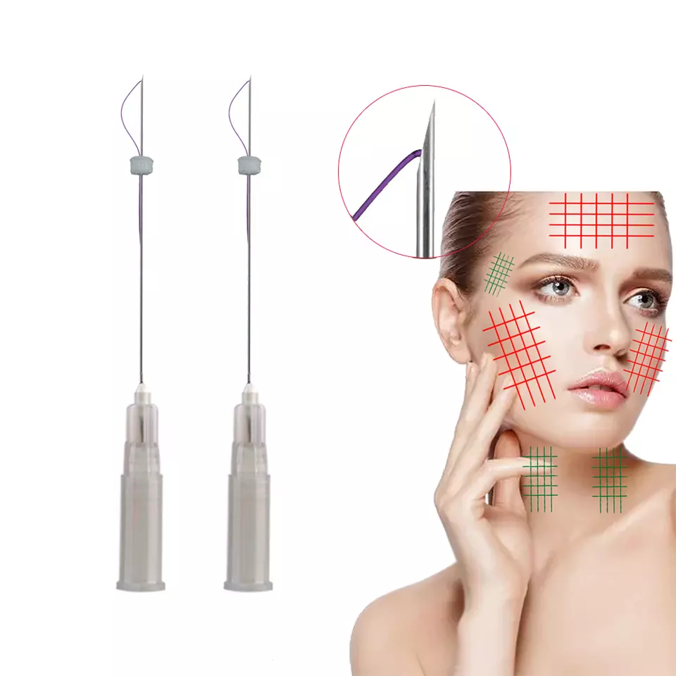 Low Price Cosmetic Korean Lifting Filler 18g 100mm W Blunt Cannula Type 3D 4D Cog Pdo Thread Lift Face