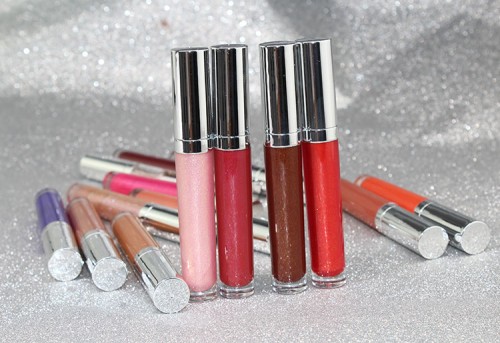 Wholesale custom your logo vegan glitter shiny private label lipgloss