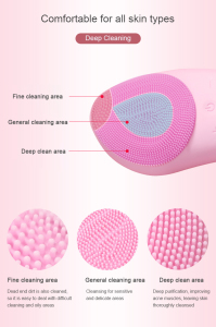 2021 new hot selling smart sonic handle silicone facial cleansing brush