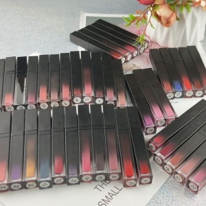 41 colors vegan black lipstick packaging makeup lipstick private label make your own brand liquid matte lipstick