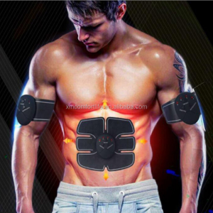 6 Pack EMS AB Abdominal Muscle Toner Rechargeable Ultimate Body Massager Abs Muscle Stimulator